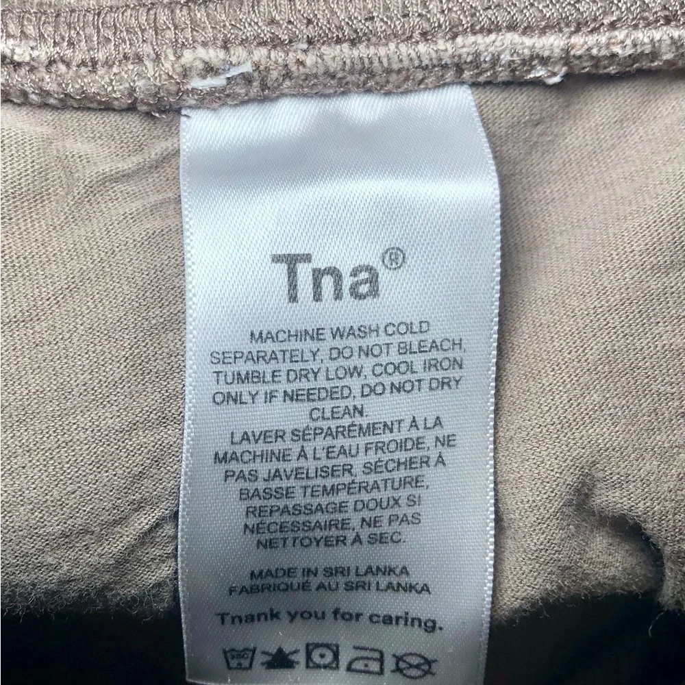TNA Tan Ribbed Sweatpants - Picture 5 of 5